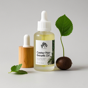 Aceite de Ricino de Marca Privada al por Mayor, Fórmula 100% Pura para Fortalecer el Cabello, Barba y Piel Afro - Product Image 2