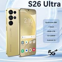Teléfono Inteligente S26 Ultra 4G/5G Original Desbloqueado, Pantalla Completa de 7.3 Pulgadas, 16GB+1TB, Android 15, con Reconocimiento Facial