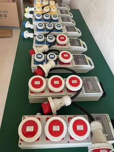 IP67 hộp phân phối 110V 2P + E Bảng điều khiển ổ cắm màu vàng 3pin 16A 32A - Product Image 2