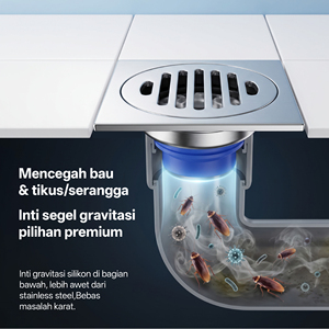 Drenaje de Piso de Acero Inoxidable Eficiente con Diseño Ajustable para Baño - Product Image 3