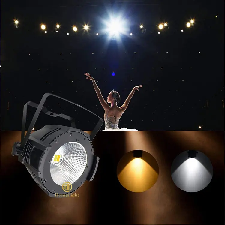 100W ấm lạnh trắng DMX nhôm trường hợp Đèn sân khấu Zoom rạp hát 2in1 COB dẫn mệnh ánh sáng