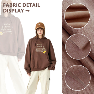 Tela de punto jersey de algodón y poliéster 40S para ropa urbana, 185 cm, 220 g/m², de alto gramaje, para sudaderas con capucha, pantalones deportivos y prendas informales de calle. - Product Image 4