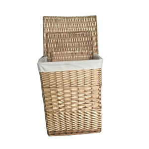 Set 5 Woven <strong>Wicker</strong> Eco-Friendly Stackable Laundry Hamper <strong>Baskets</strong> <strong>Lining</strong> for Clothing Storage Home Living Room Wardrobe - Product Image 3