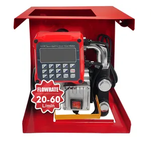 mini fuel transfer 12v 24v petrol pump fuel manual dispenser diesel pump with meter