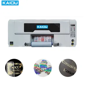 Two in one UV DTF printer print on AB Film sticker making machine for metal wood glass A3 30 cm uv dtf printer with lamination