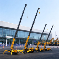 Grue araignée télescopique 2026 de 3 tonnes, 5 tonnes, 8 tonnes avec flèche longue et jib de manutention