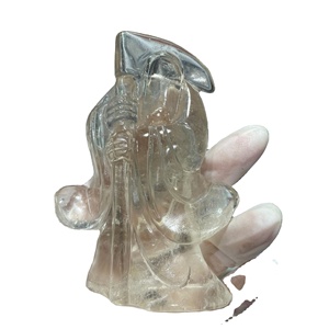 Segadores de cristal naturales, guadaña de la <span class=keywords><strong>muerte</strong></span> tallada a mano, guadaña de Grim Reaper - Product Image 2