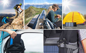 Panneau <span class=keywords><strong>solaire</strong></span> Portable à 21W, 2 ports USB, W, pour <span class=keywords><strong>iPhone</strong></span>, Samsung, iPad, tous les appareils USB - Product Image 6