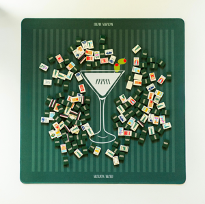 Tapis de Mahjong et de Poker LA VIE EN en Néoprène <span class=keywords><strong>Double</strong></span> Face de Luxe 31,5x31,5 pouces pour Mahjong Américain - Product Image 1