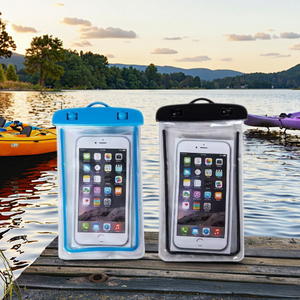 Étui de téléphone flottant étanche en PVC avec logo personnalisé, pochette étanche pour la natation, le rafting, la plage et les sports nautiques - Product Image 1