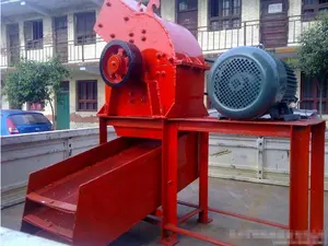 PC400*300 Metal Hammer Head Small Mobile Mini Stone Diesel Hammer Crusher With Conveyor