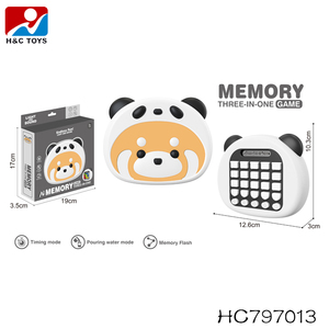 Console di Gioco Portatile per Bambini a Forma di Orsacchiotto/Panda Tre-in-Uno - Product Image 6