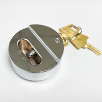 Cadenas rond de haute qualité en acier inoxydable de 73 mm pour hockey sur glace, sécurité renforcée, cylindre en laiton antivol