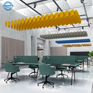 Plaques de <span class=keywords><strong>plafond</strong></span> acoustiques modernes et insonorisées en fibre de polyester, personnalisées 2026, 2x4 pour suspension - Product Image 1
