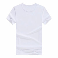 T-shirt uni à 1 dollar en gros T-shirts pour hommes personnalisés imprimés en usine de différentes couleurs promotionnelles t-shirt blanc bon marché
