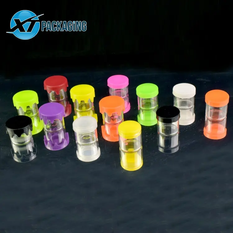 5ml 6ml concentrate containers no neck clear glass jar with silicone lid