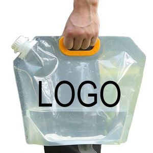 Custom Personalized Camping 3.<b>5L</b> <b>5L</b> 10L Outdoor Storage Standing Plastic with Beer Juice Reusable Portable Folding <b>Water</b> Bag - Product Image 1