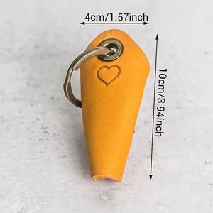 Phong Cách Mới Bán Buôn Kim Loại Keyring Charm Key Bọc Da Chính Hãng Keychain - Product Image 2