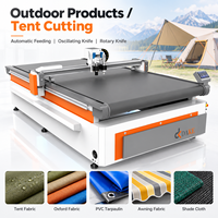 Machine de découpe automatique à couteau oscillant pour nylon Ripstop, découpeuse numérique CNC pour la production de tissus d'extérieur et de tentes