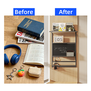 Hot Selling Aluminium Alloy Multi-Tier Wall Floating Storage <strong>Shelf</strong> Large Capacity Modern <strong>Design</strong> Wall Mounted Living Room Kitchen - Product Image 4