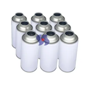 白色印花罐60X130mm毫米喷漆马口铁瓶定制标志空气溶胶锡罐