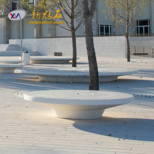 Nuevos Materiales de Construcción de Piedra, Banco de Hormigón Prefabricado GRC Gris 18969844106 para Uso en Parques y Plazas al Aire Libre - Product Image 3