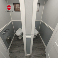 WC de luxe sur remorque, salles de bain mobiles, toilettes portables, salle de bain de luxe portable en plein air