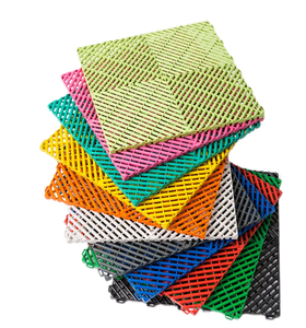 Modular PVC nhà để xe gạch lát sàn lồng vào nhau nhựa cao su công nghiệp cho Heavy Duty kho nhựa sàn thảm - Product Image 2