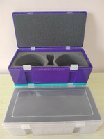 Boîte en mousse pour laboratoire dentaire, boîte pour prothèse dentaire avec éponge, taille L18,5cm * L9cm * H6cm pour le transport de grands modèles dentaires