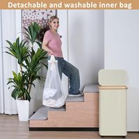Panier à linge pliable et fin 75L Panier à linge avec roulettes