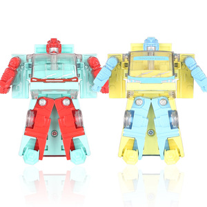 Kinder-Geschenk Druckguss-Minibus Fahrzeug-Transformationsroboter Spielzeugbus Verwandlungsfähiger Legierungs-Schulbus - Product Image 3