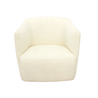 Fauteuil lounge moderne en bois massif et rembourré, fauteuil de détente individuel pour hall d'hôtel, café, zone de réception