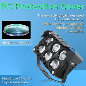 Faro Exterior para Motocicleta de Alta Potencia 120W, Luz de Trabajo LED de Doble Color Amarillo y Blanco con 6 Lentes para Jeep, SUV, Barco - Product Image 3