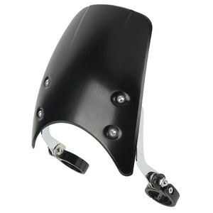 Parabrezza Anteriore per Moto in Alluminio, Protezione Aerodinamica Sostitutiva per CMX 500 <span class=keywords><strong>Rebel</strong></span> 2017-2022, Nero - Product Image 2