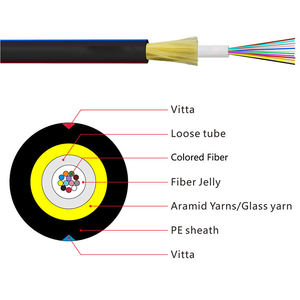 <span class=keywords><strong>Câble</strong></span> central ADSS extérieur GYXTW blindé monomode diélectrique <span class=keywords><strong>2</strong></span>/4/12/24/48/60 câbles de Communication à fibre optique ADSS - Product Image 2