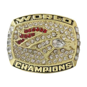 1997 NFL Denver Broncos kampioenschapsring op maat gemaakte klassieke baseball/softbal kampioenschapsringen basketbal sportring - Product Image 1