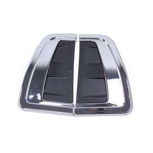 WZXD 2015 2016 Cache de décoration extérieure ABS pour aérations latérales de voiture, garniture chromée pour aileron d'aération, autocollant - Product Image 1