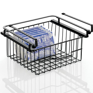 Dây Kim Loại Nhà Bếp Phòng Đựng Thức Ăn Tủ Nhỏ Gọn Treo Kéo Ra Ngăn Kéo Giỏ Trượt Dưới Kệ Lưu Trữ Tổ Chức - Product Image 1