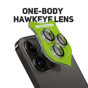 IPhone 14 Pro용 새로운 트렌드 원 바디 호크아이 렌즈 필름 이글 아이 카메라 렌즈 강화 유리 프로텍터