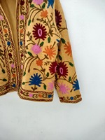 Veste en broderie Suzani faite à la main, vêtements d'hiver, velours bohème, veste de créateur de haute qualité, nouvelle collection, unisexe, décontractée