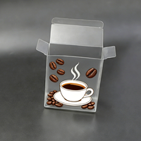 Boîtes pliables personnalisées de haute qualité en PP PET givré pour sachets de café instantané