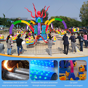 Paseo de pulpo giratorio grande de 40 asientos para parque de atracciones al aire libre-fibra de vidrio gruesa + acero grueso - Product Image 4