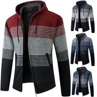 Cardigan en polaire épais et chaud pour homme, collection automne-hiver, classique, à manches longues, sweat-shirt en maille, veste, manteau