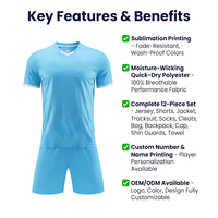 Maillot de football pour hommes, personnalisable par sublimation, en polyester mesh avec logo d'équipe, nom et numéro, maillot de foot OEM en gros
