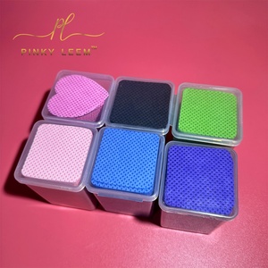 Toallitas para Boquillas de Pegamento para Extensiones de Pestañas de Marca Privada Pinky Leem, Toallitas Removedoras de Esmalte de Uñas, Toallitas Libres de Pelusa para Pegamento de Pestañas - Product Image 6