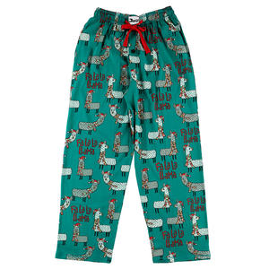 Pyjama décontracté pour homme et garçon, imprimé animal de dessin animé, pantalon de pyjama, bas de pyjama, spandex/polyester - Product Image 1