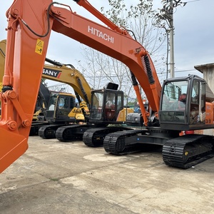 Excavatrice hydraulique sur chenilles Hitachi ZX240 d'occasion à vendre, faible usure, moteur, pompe et PLC d'origine pour le nettoyage de boues et la construction - Product Image 1