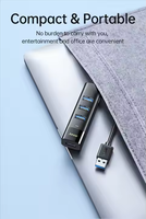 Adaptador de estación de acoplamiento 4 en 1 USB 3,0 Cable extensor de 1M 1,5 M con concentrador USB 3,0 multipuerto para unidad Flash disponible