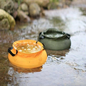 Portable 500d PVC <span class=keywords><strong>Pliable</strong></span> Bassin <span class=keywords><strong>20L</strong></span> <span class=keywords><strong>Pliable</strong></span> Seau D'eau Couvercle pour Camping Voyage Randonnée Pêche 10L Capacité 2mm - Product Image 2