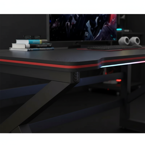 Scrivania Ergonomica Pieghevole Rettangolare per Computer, Scrivania da Ufficio Domestico, Scrivania da Camera da Letto, Stile Moderno e Minimalista Cyber - Product Image 2